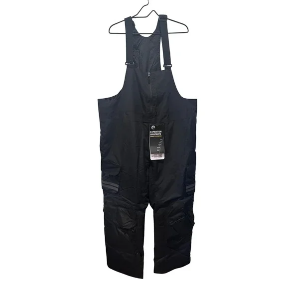 NEW BRP Ski-Doo Expedition Highpants Men XXL Bibs Black Snowmobile Bib Overalls - Picture 2 of 5